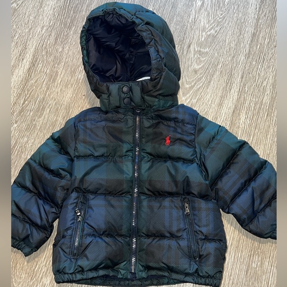 Polo by Ralph Lauren Kids Puffer Jacket - Black and Green